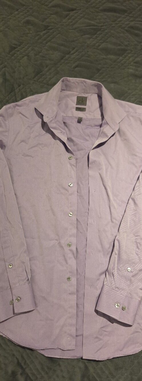 Calvin Klein Men's Light Purple Dress Shirt